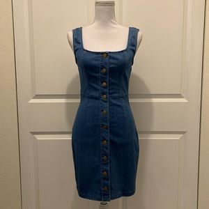 Blashe Denim Chambray Button-Front Dress